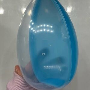 Translucent Blue Egg Storage Pod